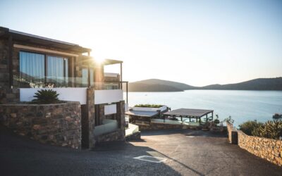 Mesa de hormigón para jardín